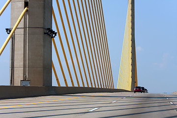 Image showing Gold Cable Roth Delaware Bridge