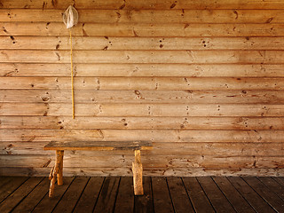 Image showing butterfly net and bench