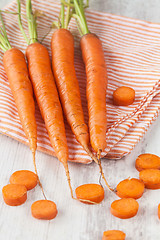 Image showing Fresh carrots