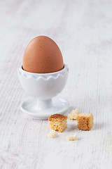 Image showing Coque egg for breakfast