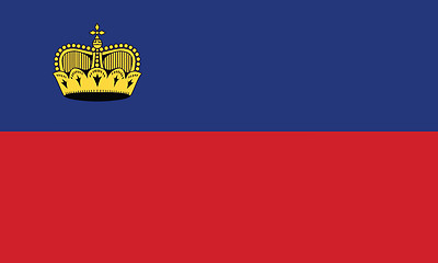 Image showing Flag of Liechtenstein
