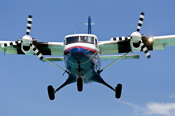 Image showing Turboprop passenger airplane.