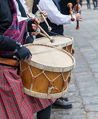 Image showing Scottish Musical Band- Detail