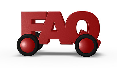 Image showing faq on wheels
