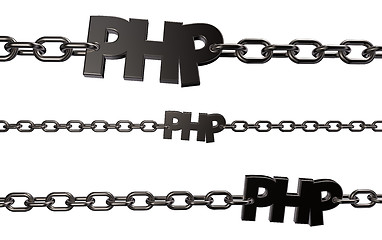 Image showing php tag