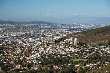 Image showing Aerial view of Cape Town