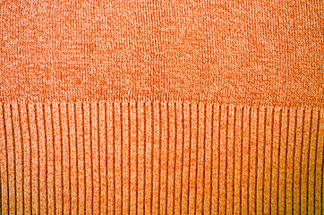 Image showing Orange sweater pattern detail background 