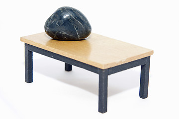 Image showing Stone on a table