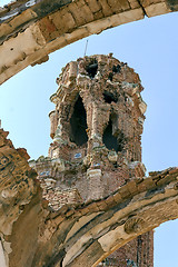 Image showing Belchite village destroyed in a bombing during the Spanish Civil War 