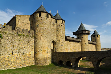 Image showing Carcassonne, France, UNESCO. Castle
