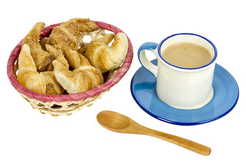 Image showing croissants and coffee 