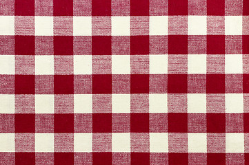 Image showing checkered tablecloth