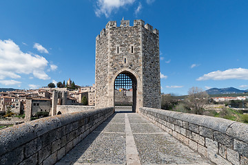 Image showing Besallu Spain, a Catalan village