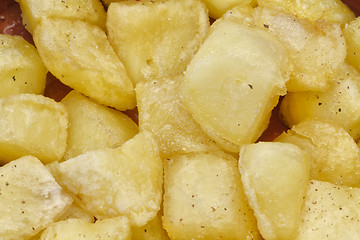 Image showing Fried pieces of potatoes