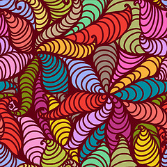 Image showing Seamless abstract hand-drawn pattern.