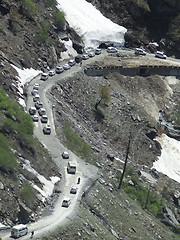 Image showing Steep Himalayan road