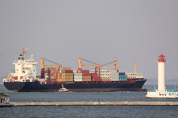 Image showing Big bulk-carrier with cardo