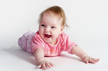 Image showing adorable little baby girl