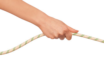 Image showing pulling of a rope