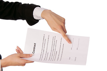 Image showing Date of signing of a contract