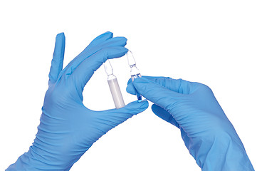 Image showing ampules for making a vaccination