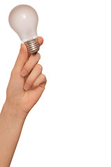 Image showing lamp in the woman's hand