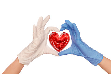 Image showing doctor with heart