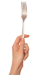 Image showing fork in the hand