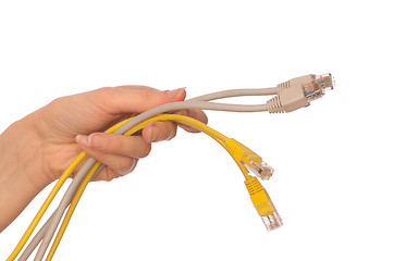 Image showing LAN cords