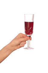 Image showing Champagne glass