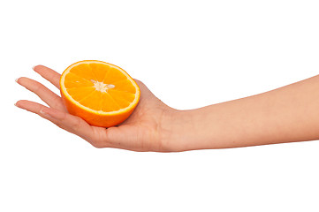 Image showing Half of orange