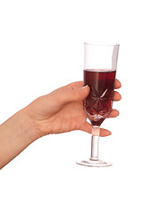 Image showing Champagne glass