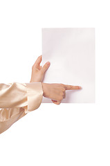 Image showing white blank paper