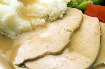 Image showing turkey dinner