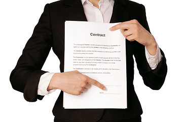 Image showing Features of the contract