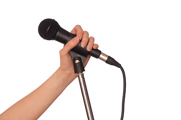 Image showing black microphone