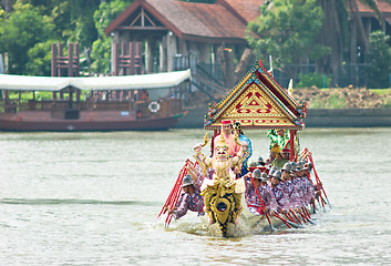 Image showing Royal Barge Procession, Bangkok 2012