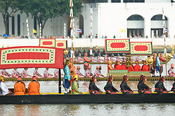 Image showing Royal Barge Procession, Bangkok 2012