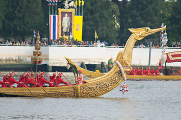 Image showing Royal Barge Procession, Bangkok 2012