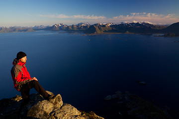 Image showing Picturesque summit in Norway