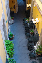 Image showing Entrance to the old colonial building in Mexico City