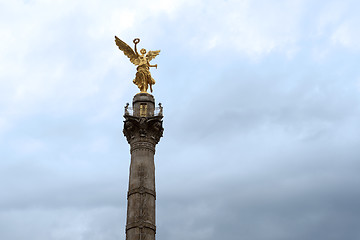 Image showing Independence monument , which is a centrepiece to a roundabout n