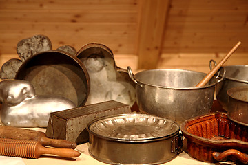 Image showing kitchen supplies background