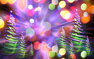 Image showing xmas forest