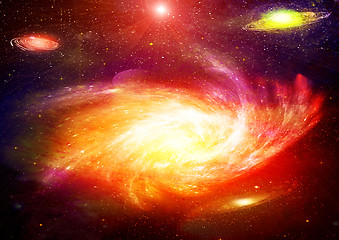 Image showing galaxy in a free space