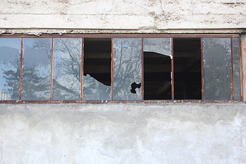 Image showing facade of old industrial building