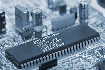 Image showing Blue circuit board