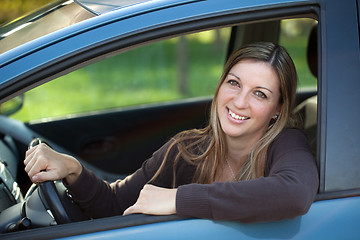 Image showing Relaxed driver