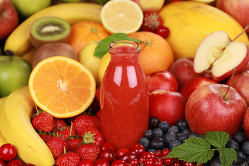 Image showing Freshly squeezed juice