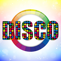 Image showing Glass Circle Color Disco Ball